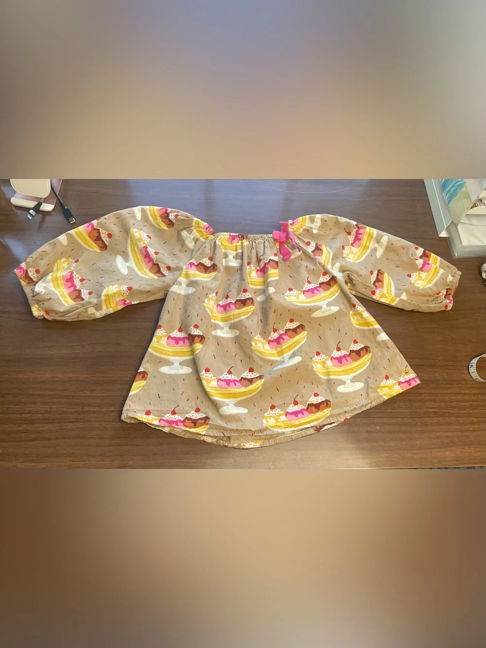 Happy by Pink Chicken Banana Split Top